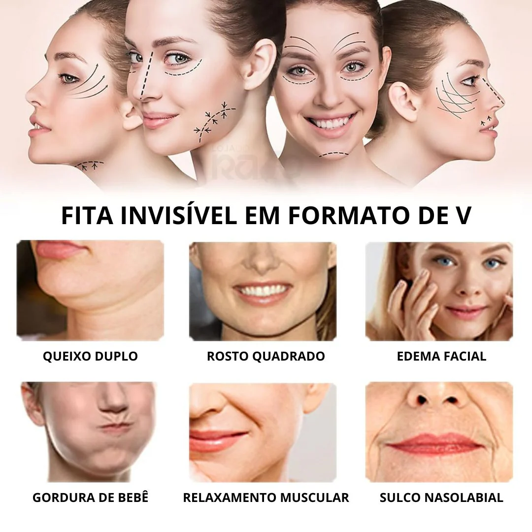 Adesivos Lifting Facial Invisíveis Efeito V - Pack 40 - Image 3