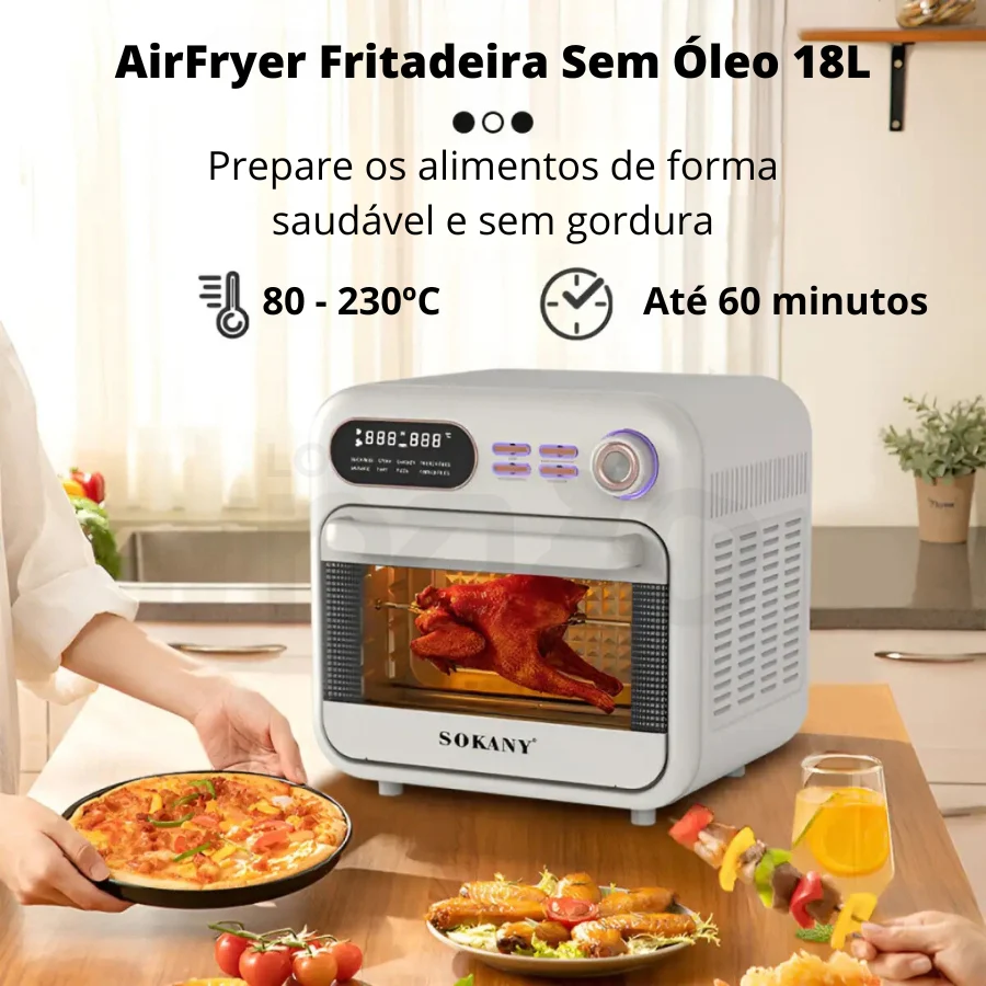 AirFryer Fritadeira Sem Óleo 18L - SK-10003 - Image 7