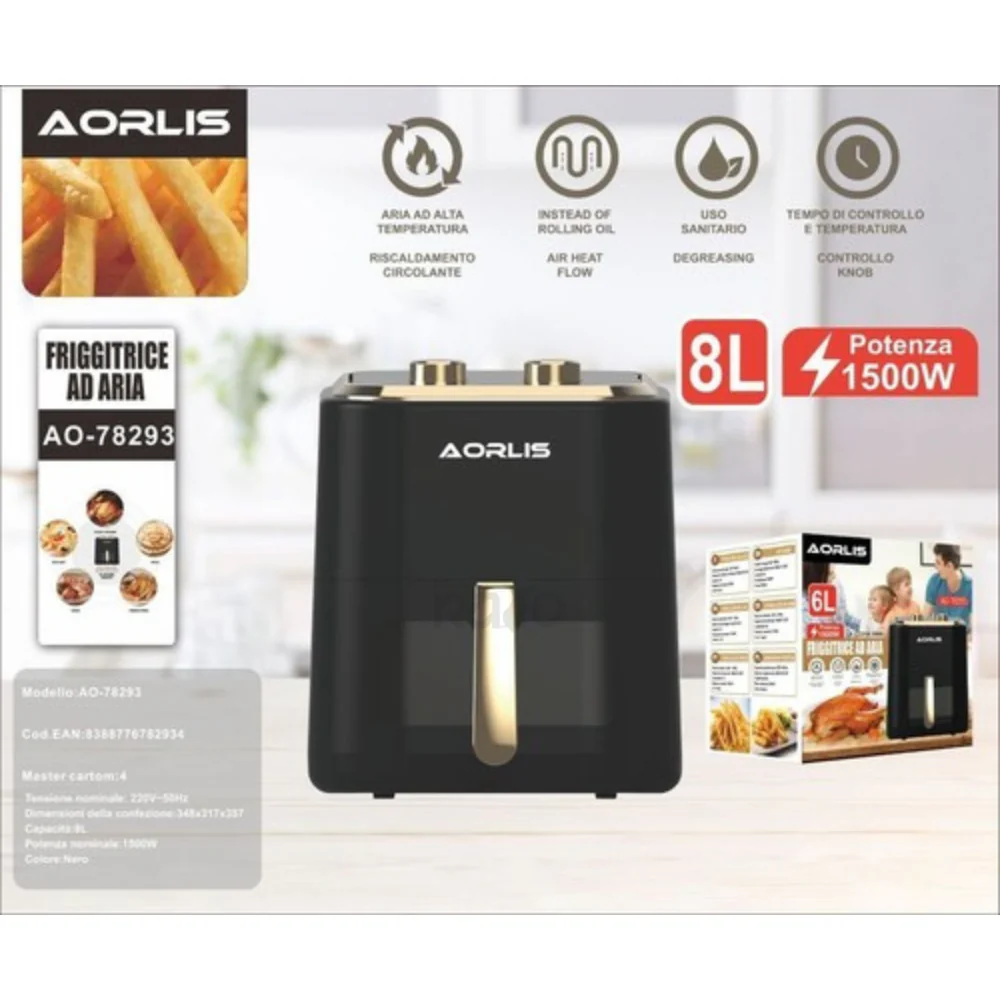 AirFryer Fritadeira Sem Óleo 8L - AO-78293 - Image 4