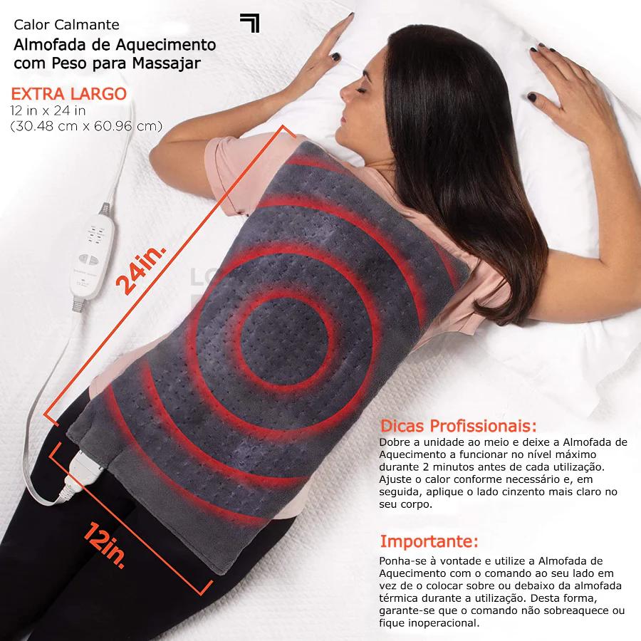 Almofada de Aquecimento e Vibrações de Massagem - Image 5