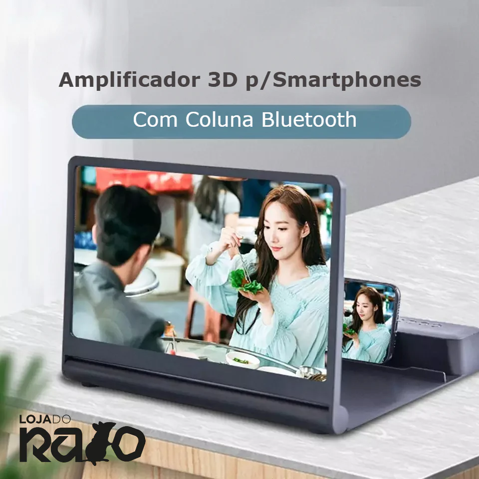 Amplificador 3D p/ Smartphones com Coluna Bluetooth - Image 3