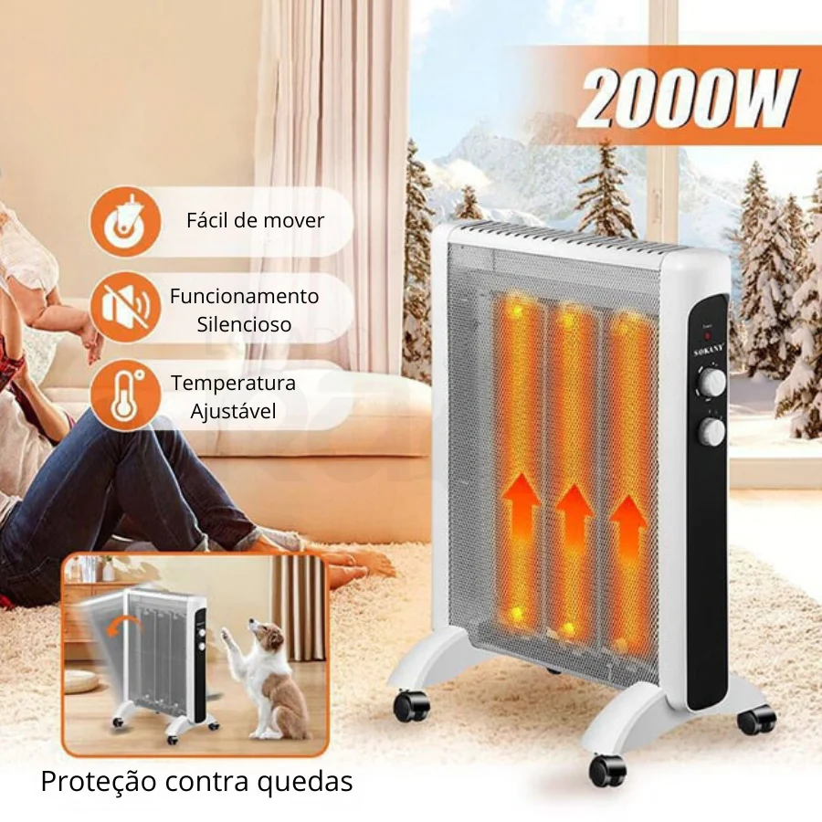 Aquecedor Elétrico 2000W SK-18004