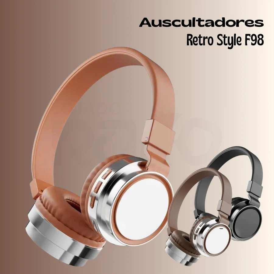 Auscultadores Retro Style F98