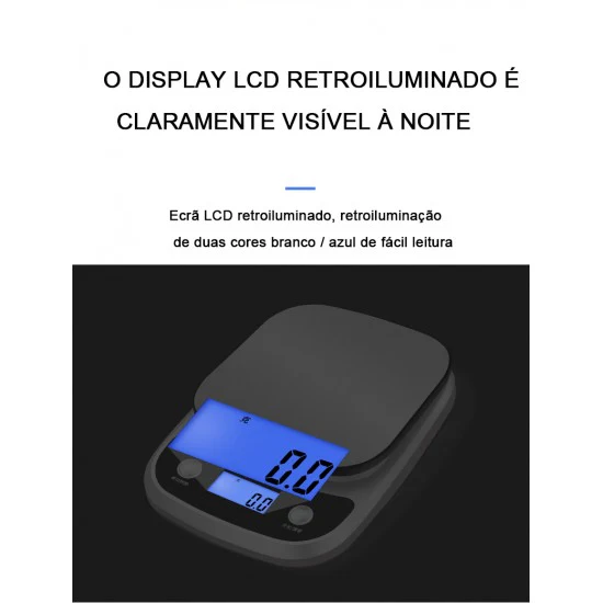 Balança Digital de Cozinha Prateada - Image 4