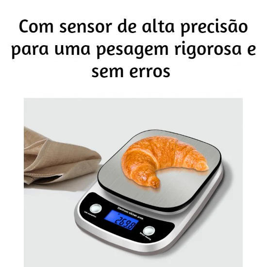 Balança Digital de Cozinha Prateada - Image 5