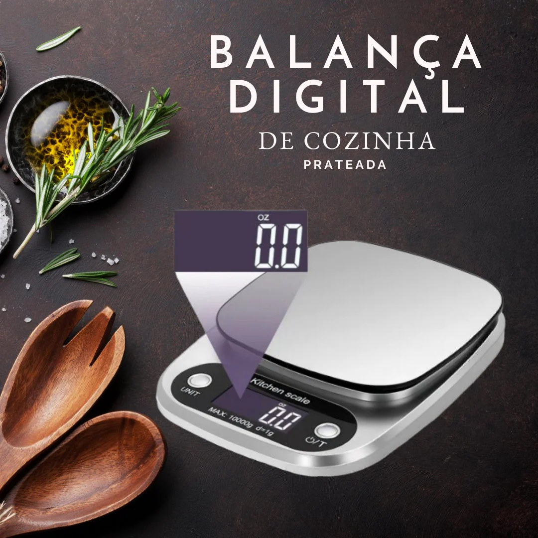 Balança Digital de Cozinha Prateada - Image 7