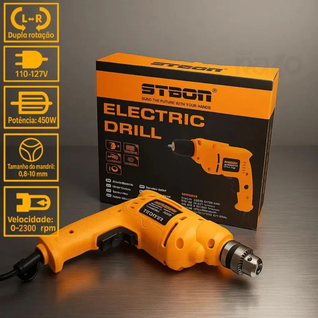 Berbequim Elétrico - 450W 10mm - Image 3