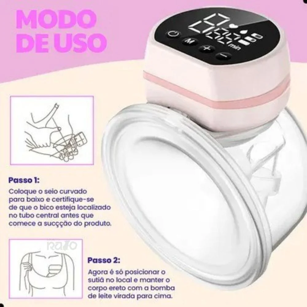 Bomba Tira Leite Recarregável Mãos Livres - Image 5