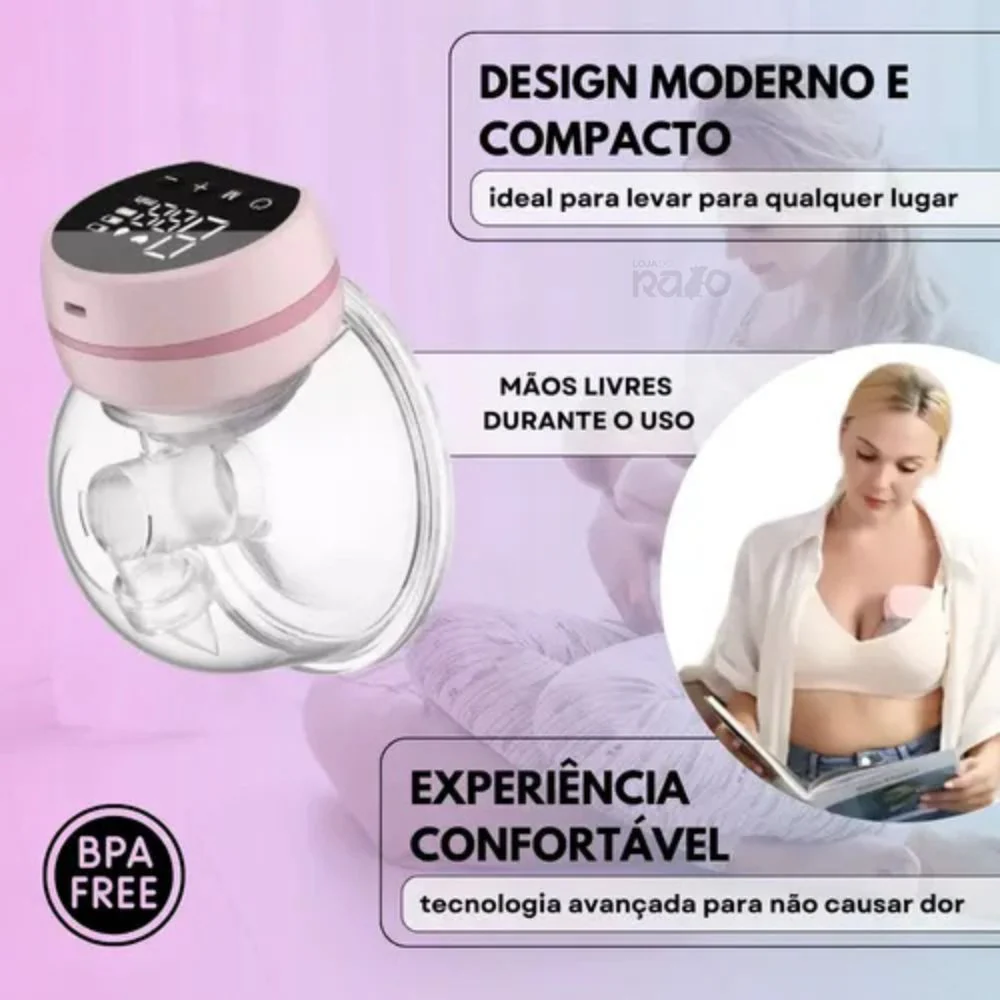 Bomba Tira Leite Recarregável Mãos Livres - Image 7