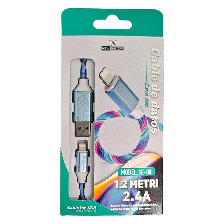 Cabo de Luz LED 3.0A Lightning - Image 3