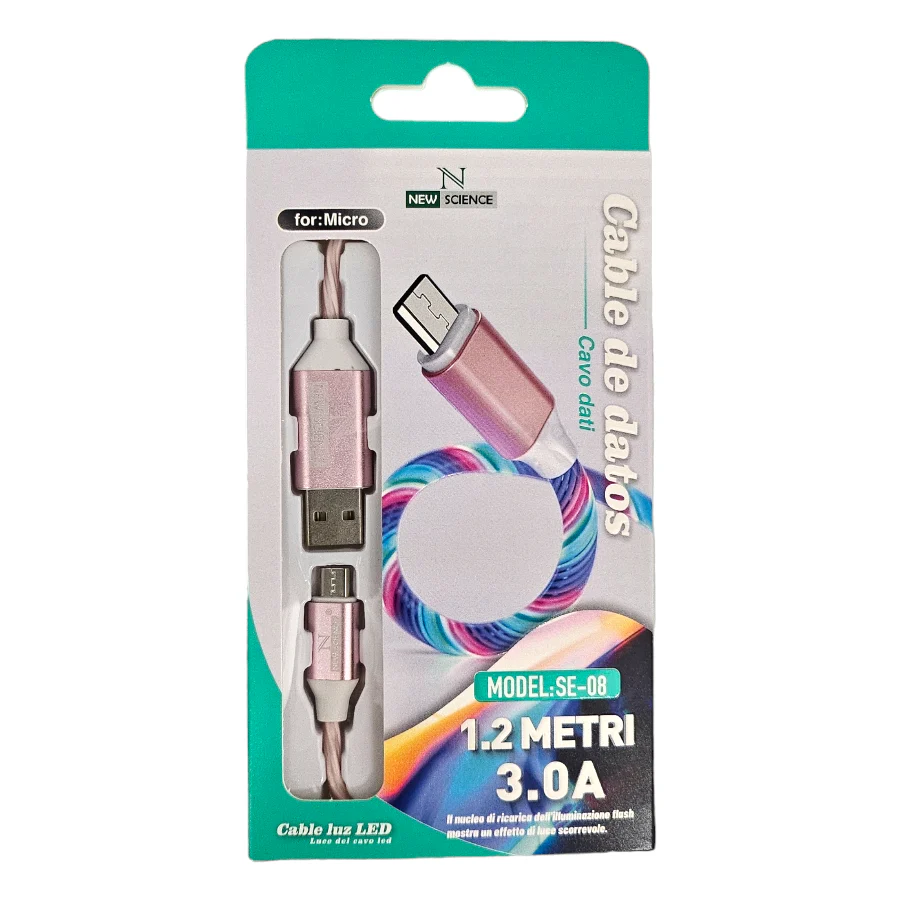 Cabo de Luz LED 3.0A Micro USB - Image 4