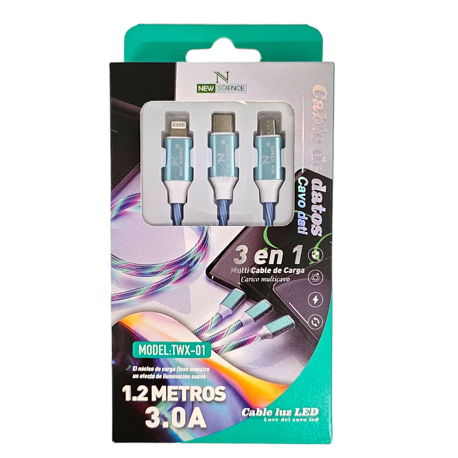 Cabo de Luz LED 3.0A Trio - Image 2