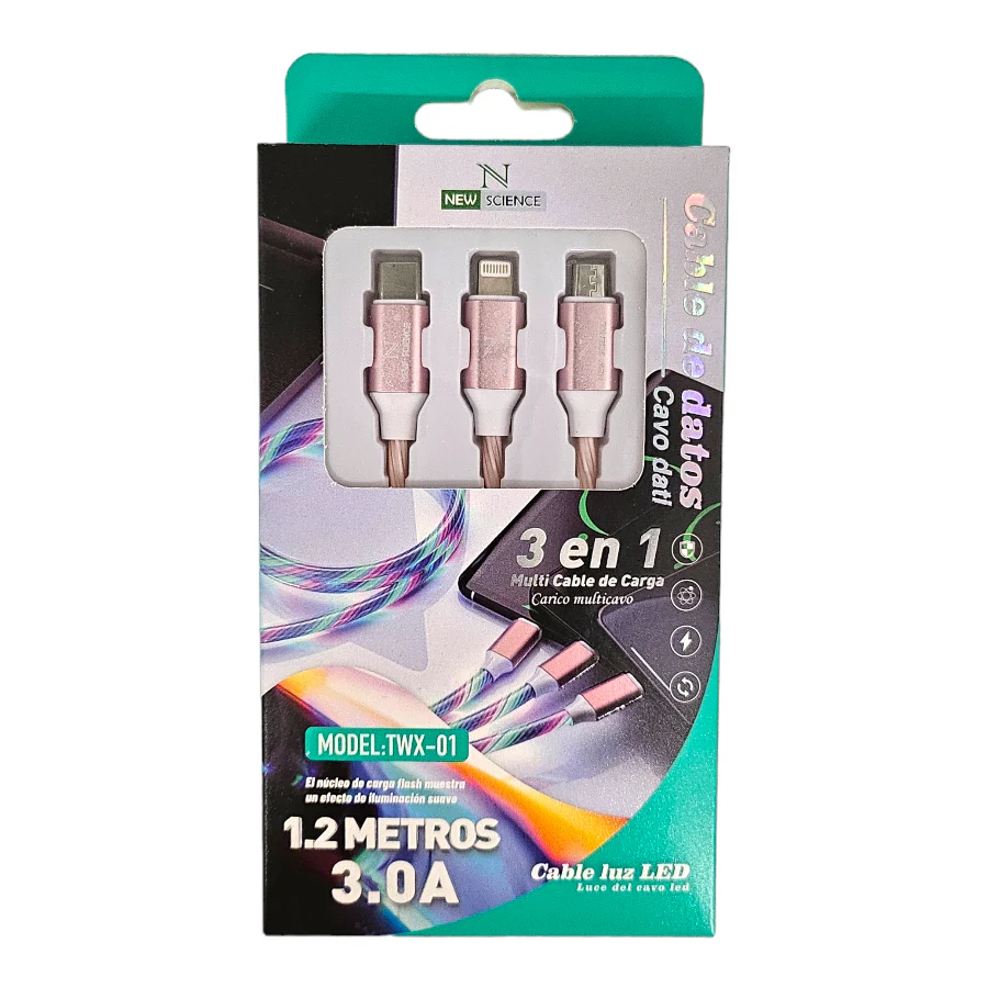 Cabo de Luz LED 3.0A Trio - Image 3