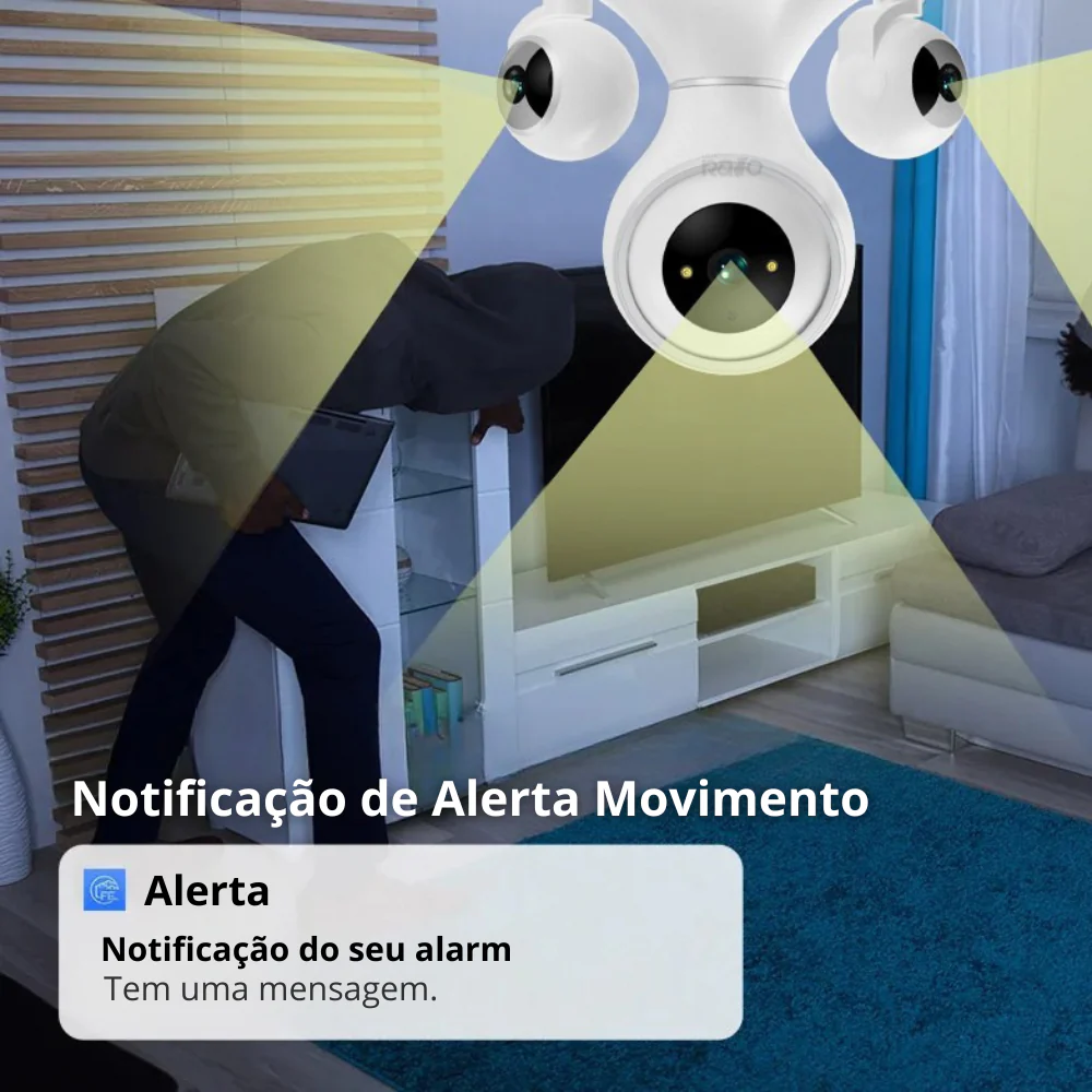 Câmara de Vigilância WiFi 4K Tripla Lente - G916 - Image 6