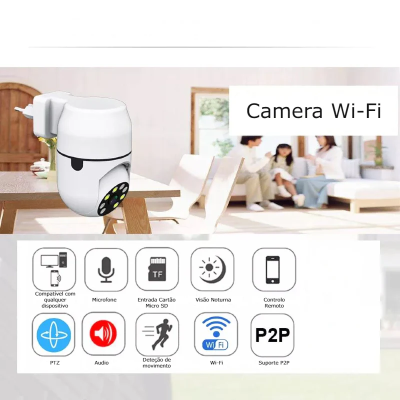 Câmara Wi-fi Inteligente- Plug and Play - Image 4