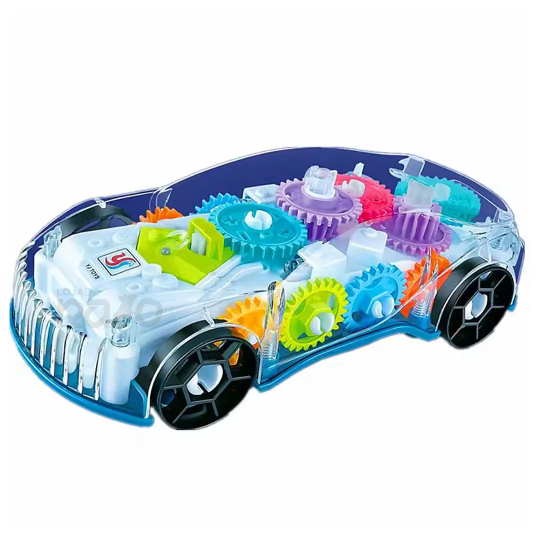 Carro Brinquedo Educativo - Engrenagens, Luzes e Música
