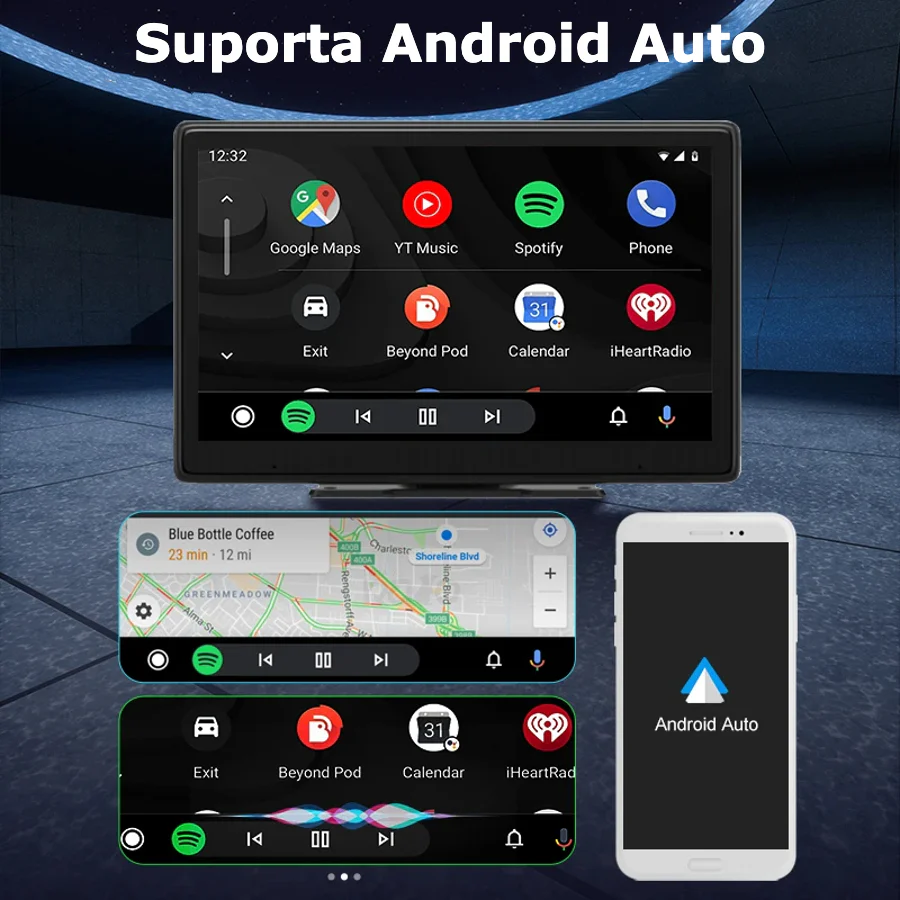Central Multimédia 4K - Android Auto e CarPlay Q-CA770 - Image 6