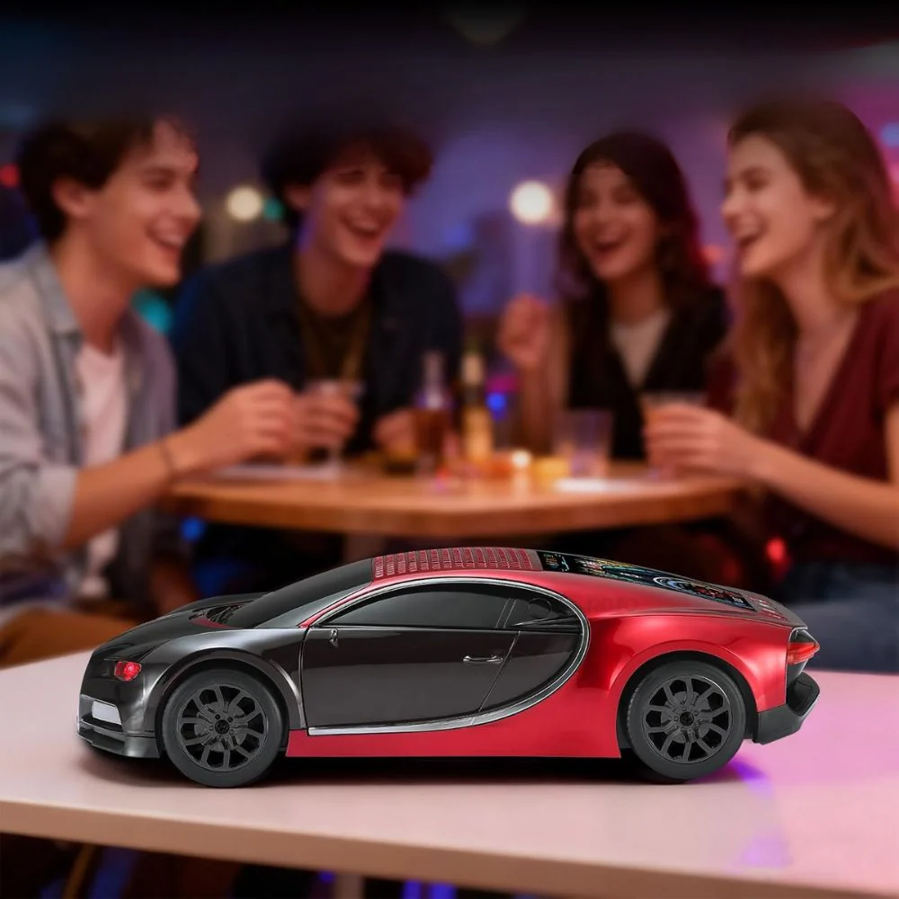 Coluna Bluetooth com Rádio Formato Bugatti - KP-848 - Image 3