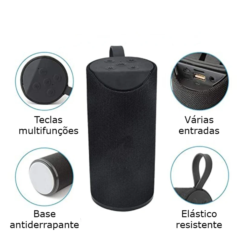 Coluna Bluetooth Portátil com Suporte - Image 7
