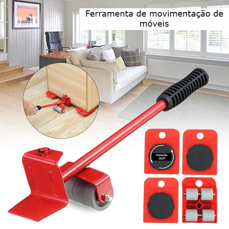 Conjunto de Elevação e Transporte de Móveis