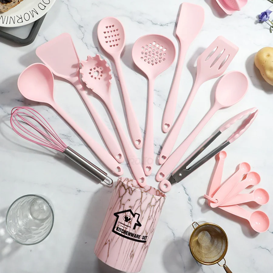 Conjunto de Utensílios de Cozinha em Silicone - 18 Pcs - Image 2