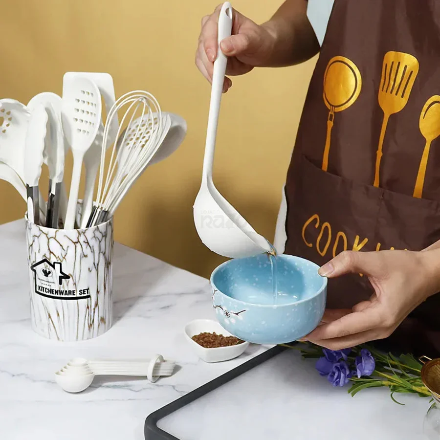 Conjunto de Utensílios de Cozinha em Silicone - 18 Pcs - Image 7