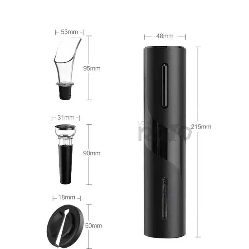 Conjunto para Vinho com Saca-Rolhas Elétrico-4pcs - Image 4