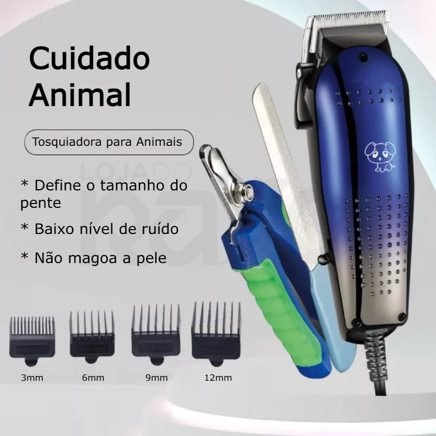 Conjunto Profissional de Tosquia para Animais - Image 3