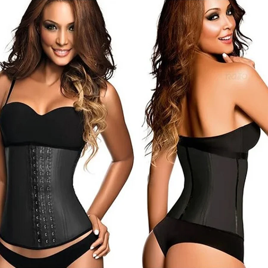 Corset Modelador Preto - Cinta Desportiva de Látex - Image 4