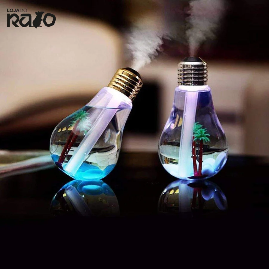 Difusor Humidificador e Aromatizador Lâmpada Led Usb - Image 3