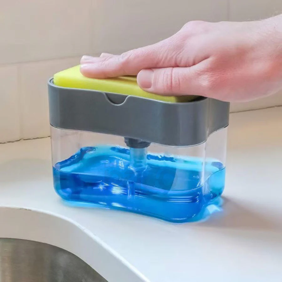Dispensador de Detergente com Esponja