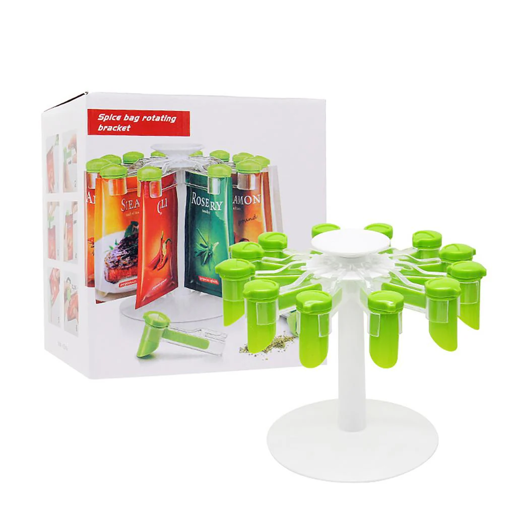 Dispensador de Especiarias Rotativo-12 pcs