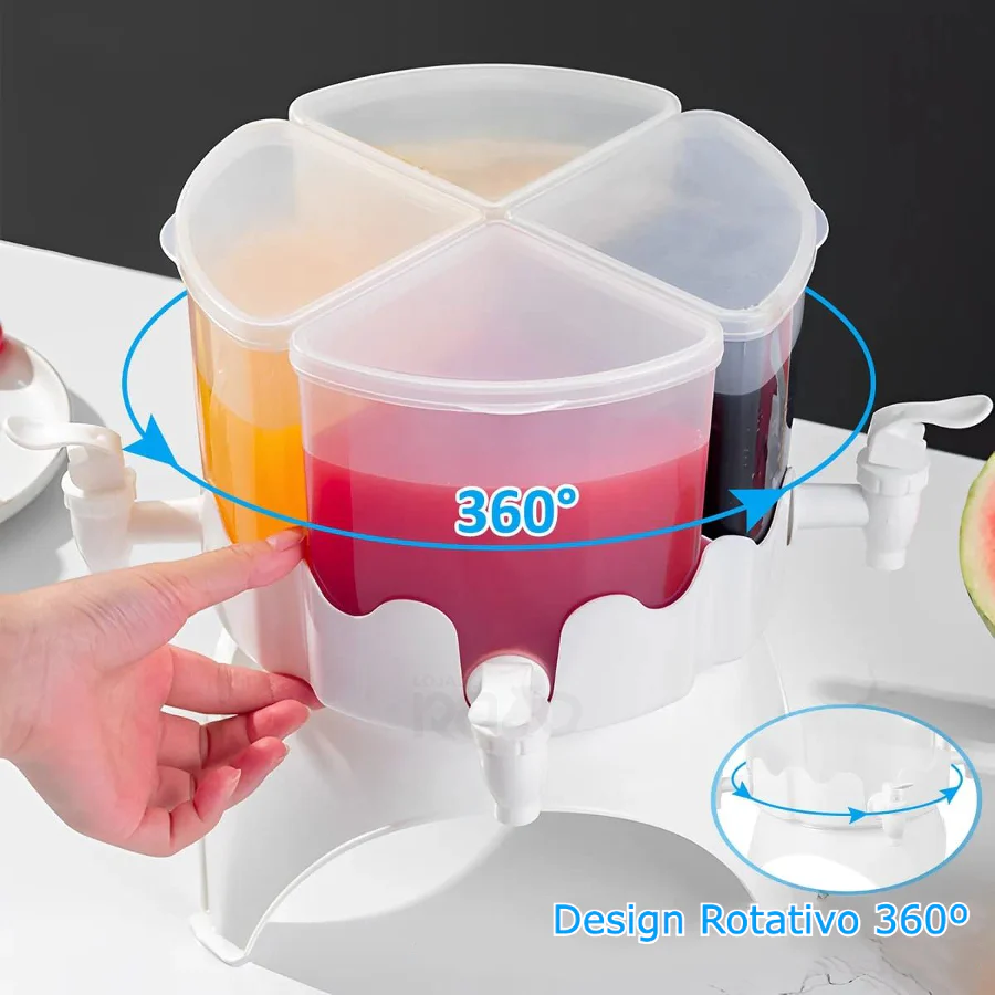 Dispensador de Sumo Rotativo 4 em 1 - Image 3