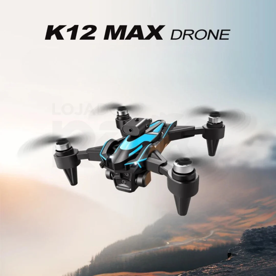 Drone K12 Max - Brushless c/ Tripla Câmara