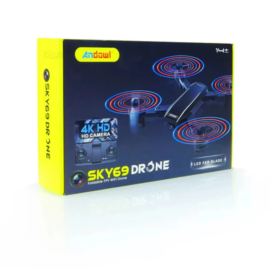 Drone SKY69 - Câmara 4K e Hélices LED - Image 4