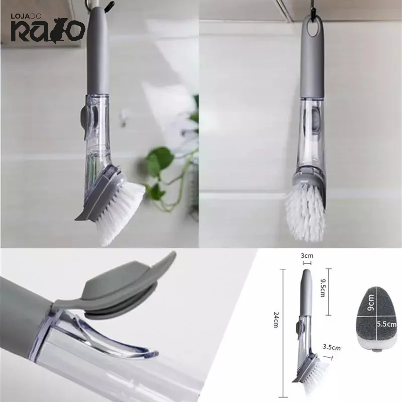 Escova de Limpeza com Dispensador 2EM1 - Image 5