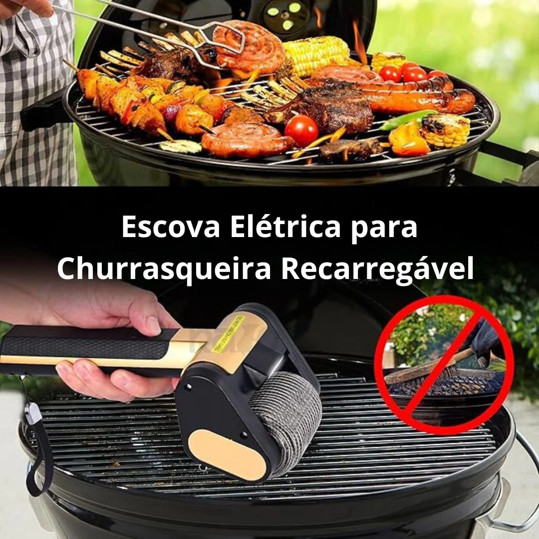 Escova Elétrica para Churrasqueira Recarregável - XY-321