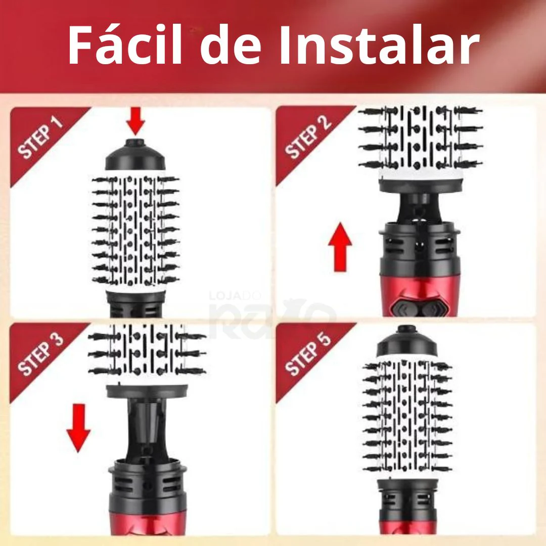 Escova Secadora Rotativa - 2 em 1 - Image 10