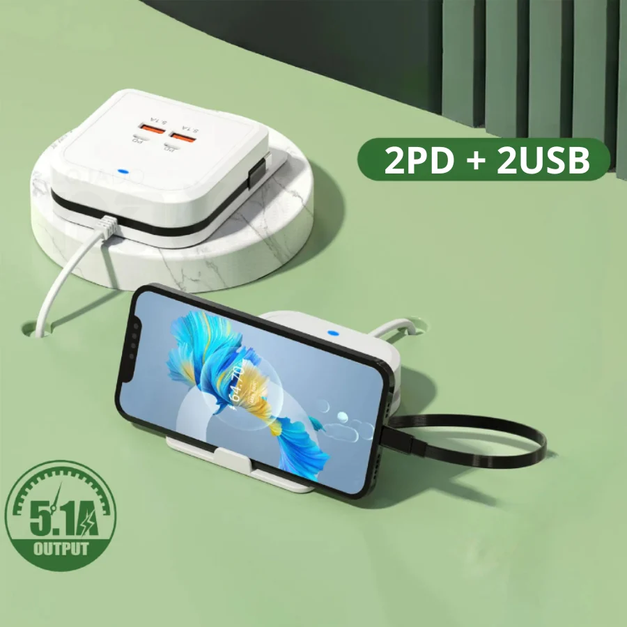Estação de Carregamento de Telemóvel 2PD+2USB - Image 3