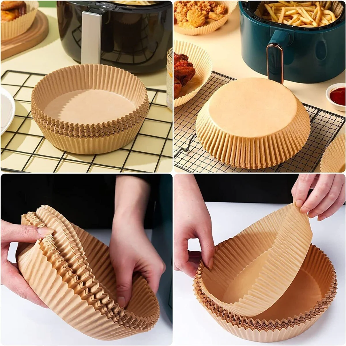 Formas de Papel Descartável para AirFryer - 50 Unidades - Image 3