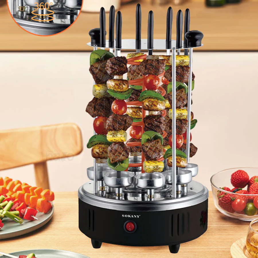 Grelhador de Espetadas Rotativo SK-6114 - 1500W