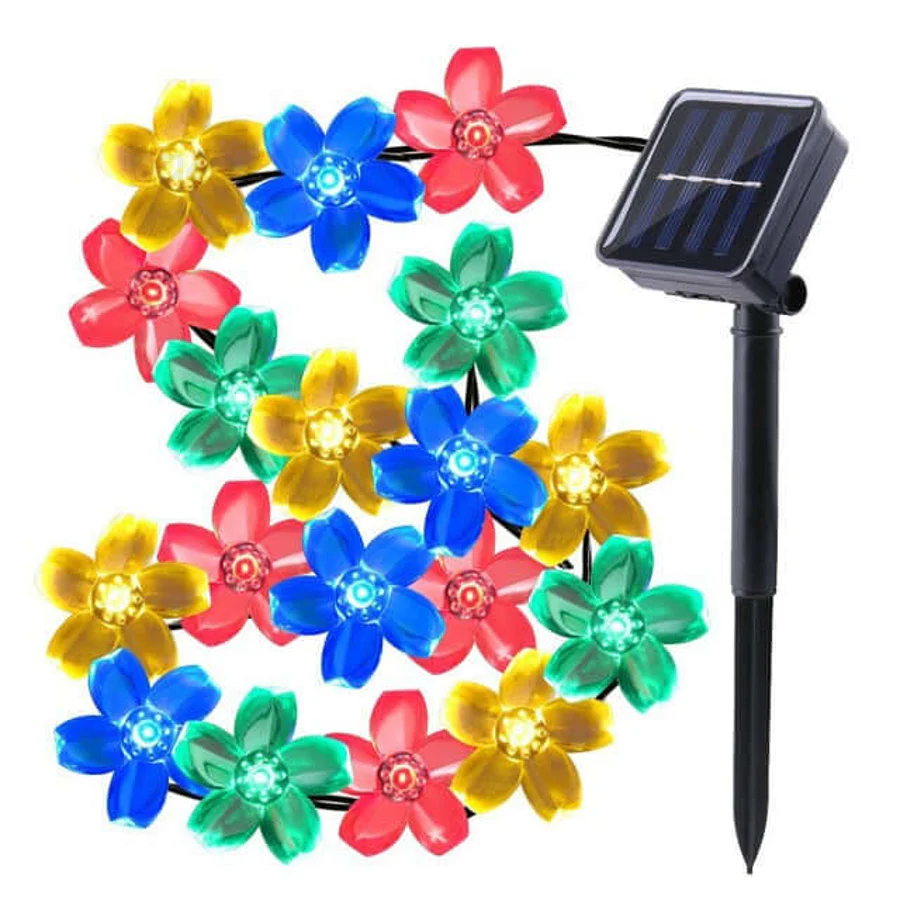 Grinalda Solar LED Flores Coloridas AB-TY148 - Image 2