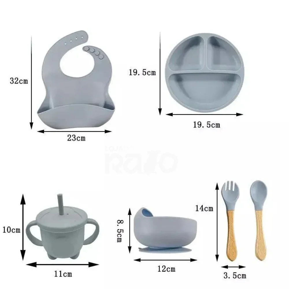 Kit de Alimentação em Silicone para Bebé 5Pcs - Livre de BPA - Image 4