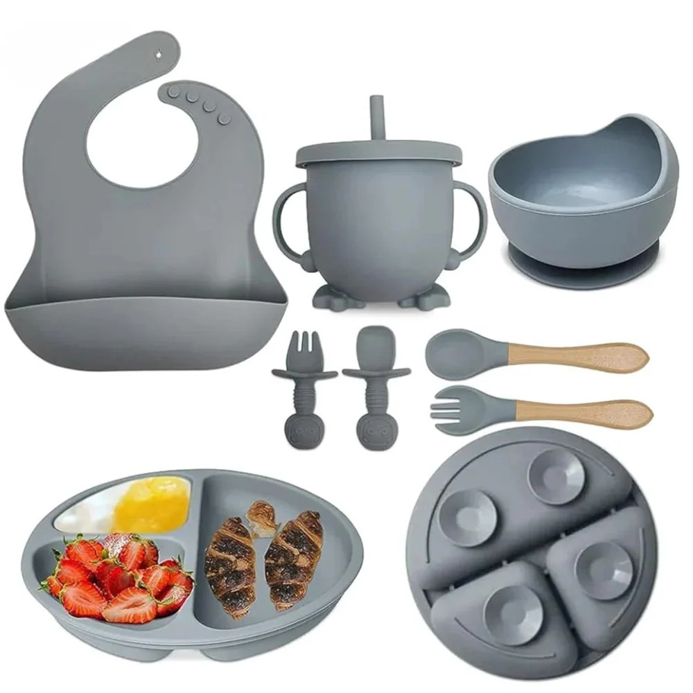 Kit de Alimentação em Silicone para Bebé 5Pcs - Livre de BPA - Image 5