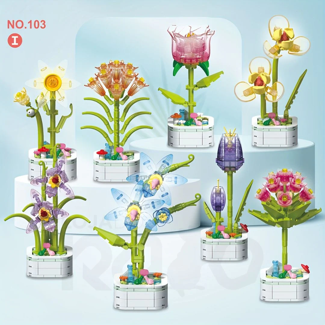 Kit de Construção Flores de Cristal - NO.103