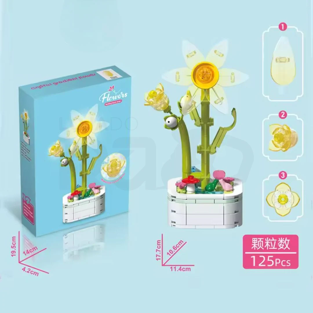 Kit de Construção Flores de Cristal - NO.103 - Image 14