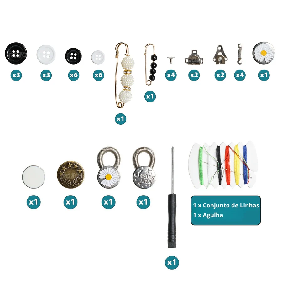 Kit de Costura de Botões de 40pcs - Image 6