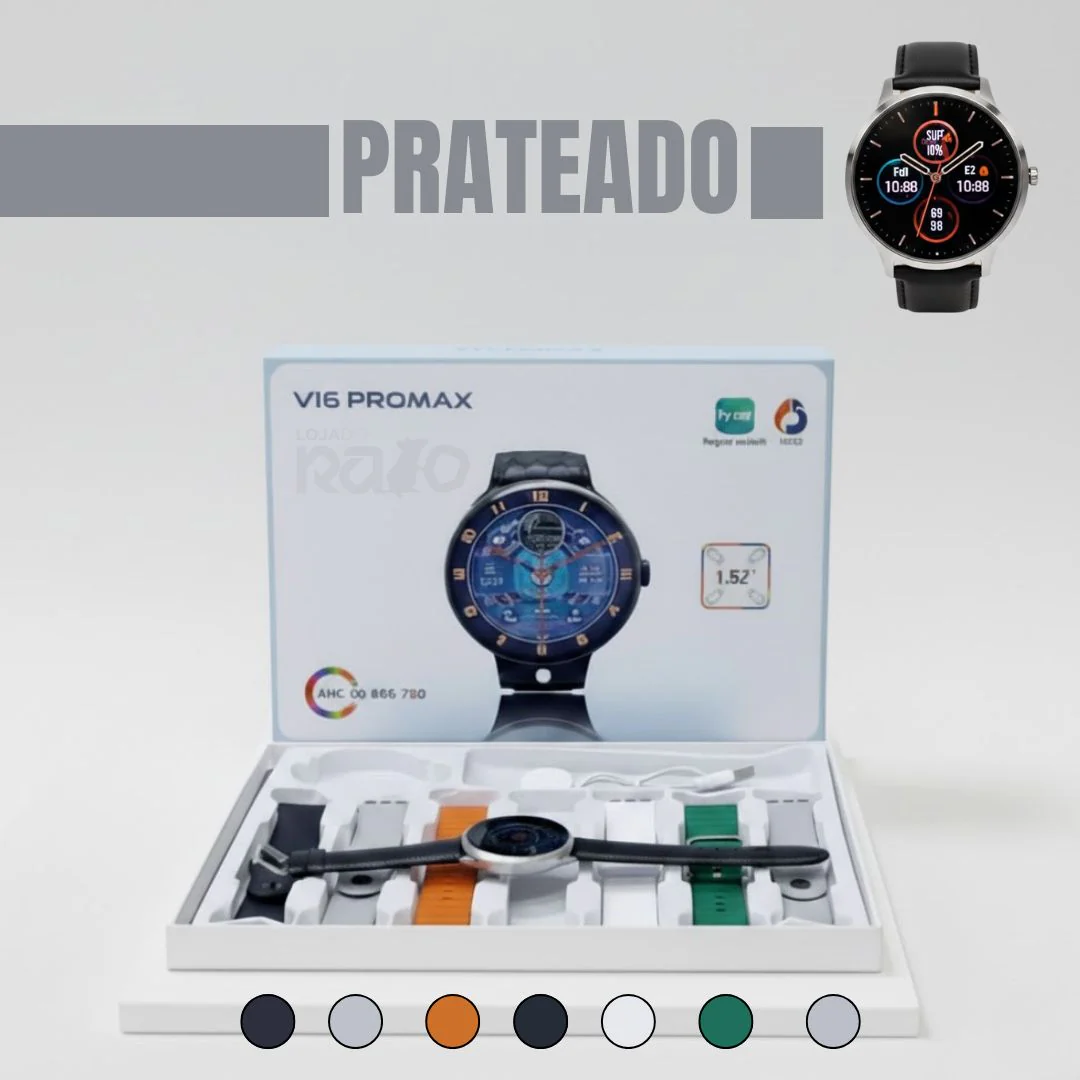 Kit Smartwatch V16 PROMAX - 7 Braceletes - Image 4