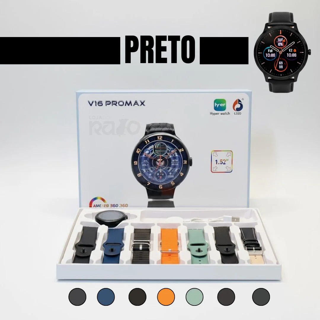 Kit Smartwatch V16 PROMAX - 7 Braceletes - Image 5