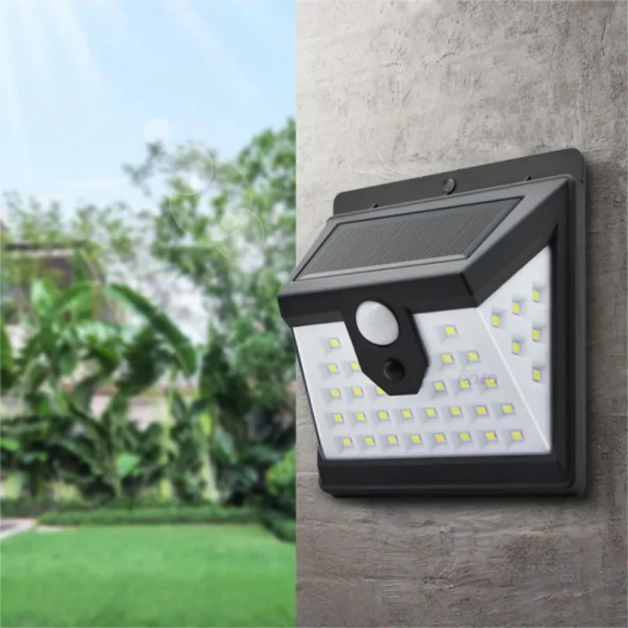 Lâmpada Solar com Sensor de Movimento 40 LEDS